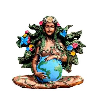 Imagem de Gaia mãe terra Deusa estátua Geia Gaea Ou Gé Resina 16 cm - FiNEGOOD