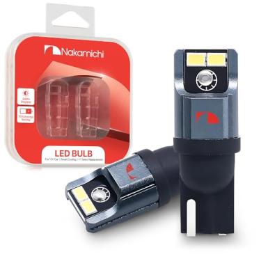 Imagem de Nakamichi Lâmpada LED T10 168 2825 194 W5W 4-SMD 3020 Chipsets Lâmpadas de substituição LED brancas para carro interior cúpula mapa porta licença cortesia luzes de painel (com CAN-Bus, pacote com 2)