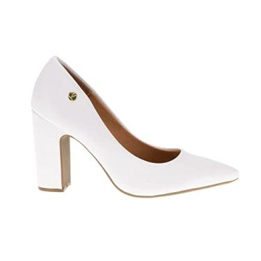 Imagem de Sapato Scarpin Feminino Vizzano 1285.400 Bico Fino Macio Cor:Branco;Tamanho:40;Genero:Feminino