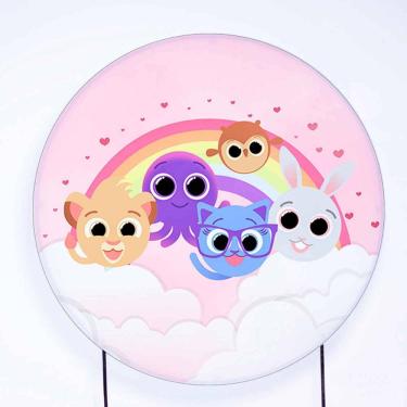 Imagem de Painel Decorativo para Festa 1,80x1,80 metros Veste Fácil com Elástico Bolofofos - Fera Print