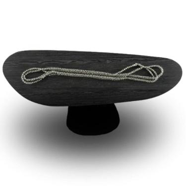 Imagem de Mesa Oval Organica Em ébano 140x90