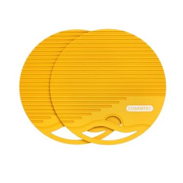 Imagem de Cosamtec Bases De Silicone Para Pratos Quentes, Potes E Panelas Resistentes Ao Calor, Almofadas Versáteis Multiuso, Porta-Copos Bancada Cozinha, Conjunto 2