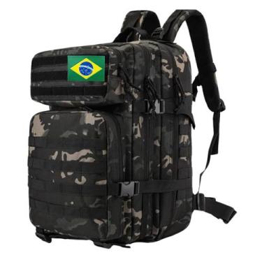 Imagem de Mochila militar 50l camping original 1000d impermeavel com divisorias 
