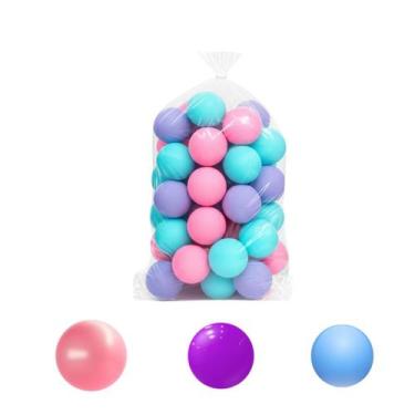 Imagem de Kit 100 Bolinhas Piscina Decoração Festa 3 Cores Coloridas - KIDSBEHAP