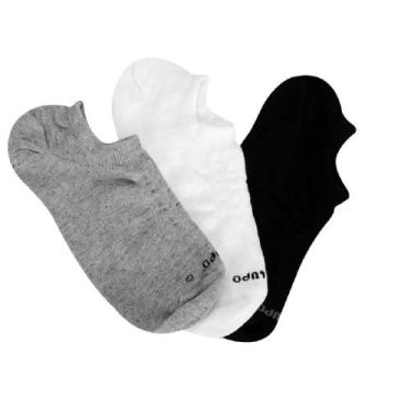Imagem de Meias Lupo -kit C/6 Pares Meias Sapatilha Sport Ref.3270-089, Branco/C