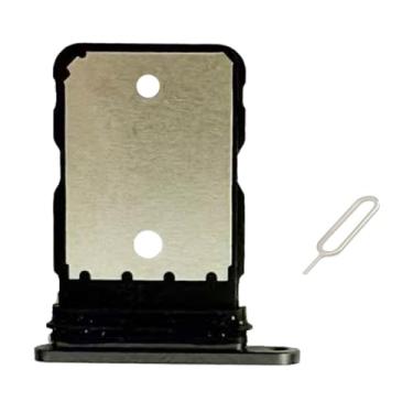 Imagem de UPONEW Para bandeja de cartão SIM do Google Pixel 9a e suporte de cartão SIM Micro SD parte de reposição (preto)