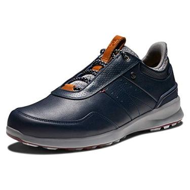 Imagem de FootJoy Sapato de golfe masculino estilo temporada anterior Stratos, Azul marino, 7