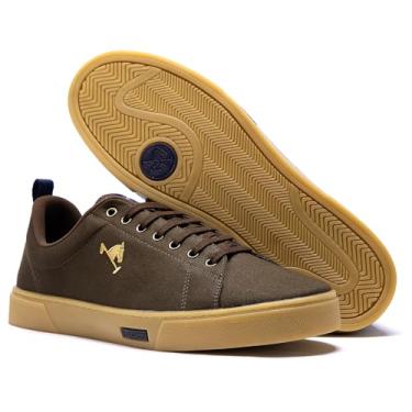 Imagem de Tênis Casual Masculino Confortavel Polo Joy Tamanho Grande (Cafe/Latex, BR, Adulto, Numérico, 48)