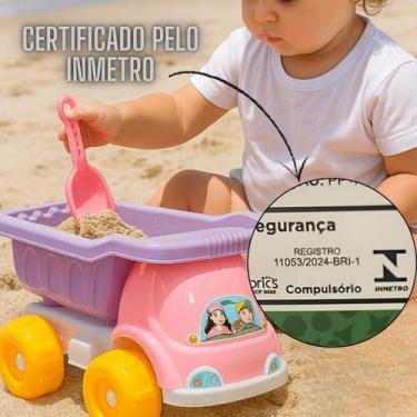 Imagem de Caminhão Infantil de Praia Tomate Rosa