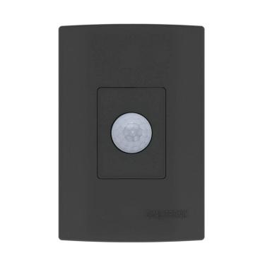 Imagem de Sensor De Presença Qualitronix QI2MP | De Embutir, Parede 180 Graus, Preto, Bivolt