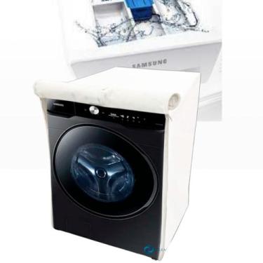 Imagem de Capa para lavadora samsung 13kg ww13t impermeável - Clean Capas, Branc