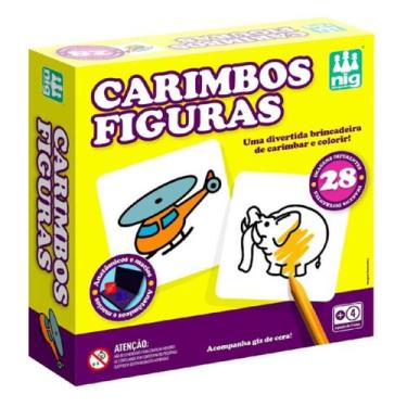 Imagem de Carimbos figuras 28 Peças 0108- NIG Brinquedos