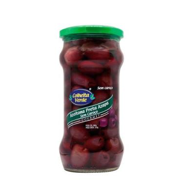 Imagem de Azeitona Preta Azapa Sem Caroço Colheita Verde 580g