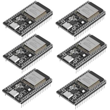 Imagem de FancyWhoop Kits De Placa Desenvolvimento Esp32 Esp-32S Esp-Wroom-32, 6 Peças, 38 Pinos Cp2012 Usb C Wifi + Bluetooth, Processador Microcontrolador Dois Núcleos Compatível Com Arduino Ide Nodemcu
