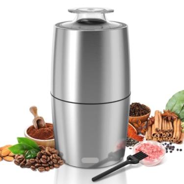 Imagem de Moedor de Café Elétrico, Triturador de Café Portátil em Aço Inox, 110v, Alta Potência, Automático para Grãos, Sementes, Amendoim, Ervas, Máquina de Moer Grãos de Café 127v