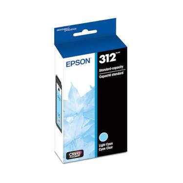 Imagem de EPSON T312 Claria Photo HD cartucho ciano claro de capacidade padrão (T312520-S) para impressoras fotográficas Epson Expression selecionadas