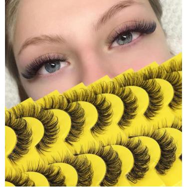 Imagem de Cílios postiços zanlufly Russian Strip Lashes D Curl 15mm