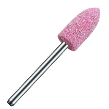 Imagem de Ponta Montada 8Mm Rebolo Abrasivo Rosa Para Micro Retíficas