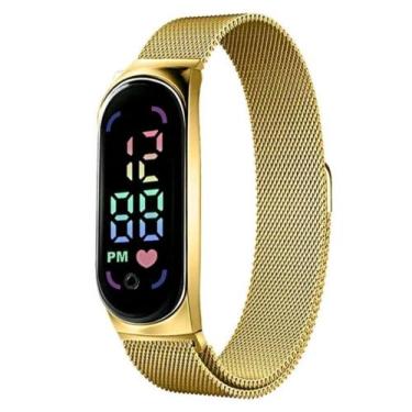 Imagem de Relógio Feminino Esportivo Digital Pulseira Ajustável Imã - Zenah, Dou