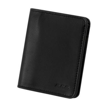 Imagem de Carteira de Couro Legítimo Preto Anti Furto Premium Santos - Mariart