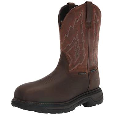 Imagem de ARIAT Men's Big Rig H20 Composite Toe Work Boot, Dark Brown/Distressed Brown (Dark Brown/Distressed Brown, Numeric_11_Point_5)
