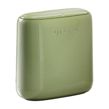 Imagem de FytStycale Lixeira de banheiro com tampa, cesto de lixo para pia de armário de mesa, Verde