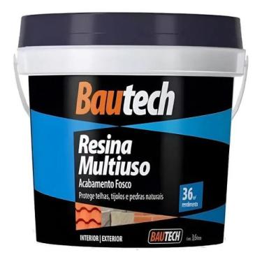Imagem de Resina Acrilica Fosca Bautech Multiuso 3,6 Premium Fosco Cor Incolor