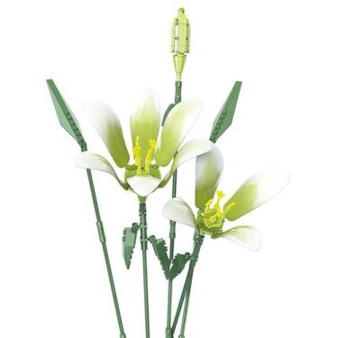Imagem de Kit de construção Famiredo Lily Flower Bouquet com flores artificiais