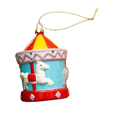 Imagem de Vaveren Enfeite de Natal, decoração de árvore de Natal, pingente colecionável para decoração de Natal, suprimentos para festa de aniversário, celebração de, Carrossel