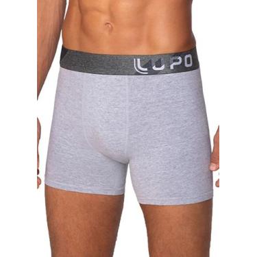 Imagem de Cueca Boxer Lupo 00784-057 Masculina Lisa Algodão T. P/GG, M, 8000, Ci