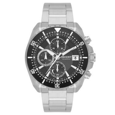 Imagem de Relógio Orient Masculino Ref: Mbssc284 G1sx Solar Cronógrafo Prateado