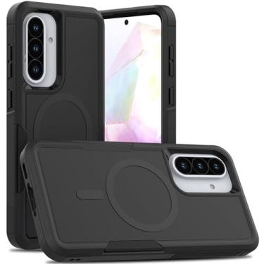 Imagem de Dionsibei Projetada para Samsung Galaxy A36 5G capa 2 em 1 de grau militar resistente à prova de choque capa protetora para celular Galaxy A36 5G (preto)