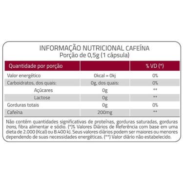 Imagem de Cafeína 200mg Catarinense Pharma 60 Cápsulas