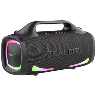Imagem de Zealot Alto-falante Bluetooth portátil de 80 W (pico de 100 W) (marrom)