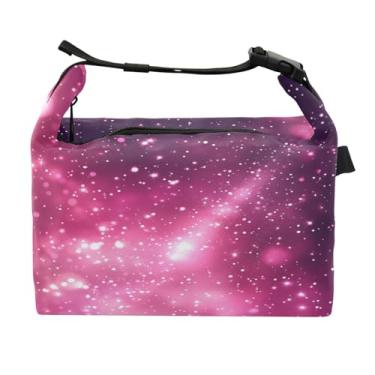 Imagem de STAYTOP Lancheira Sparkling Stars com fivela de alça, lancheira isolada para meninos e meninas, lancheira térmica para trabalho escolar