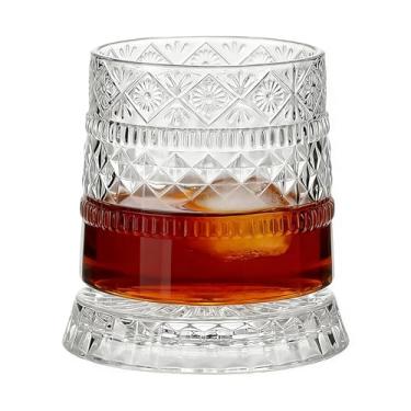 Imagem de Copo De Whiskey Giratório, Cristalaria para Vinho, Copos de Vinho de Colecionador, Para Bar em Casa Festas de Aniversario Feriados do Pai Reuniao Familiar Eventos de Degustacao