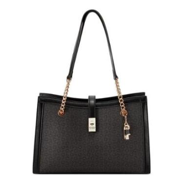 Imagem de Bolsa Guess Pinetop Satchel Cinza Escuro-Feminino
