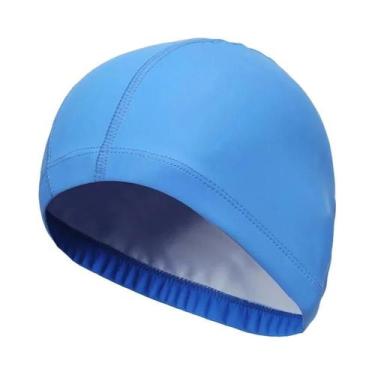 Imagem de Touca De Natação Impermeável Em Tecido PU plus Size Para Homens E Mulh