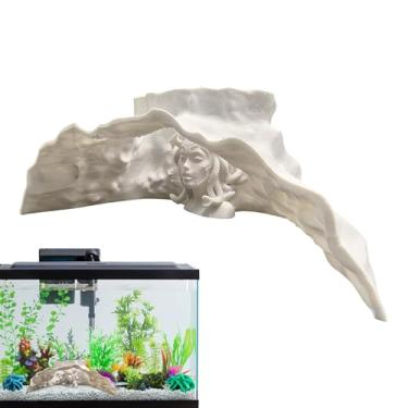 Imagem de Gruta para Peixes | Habitat para Betta,Decoração de Caverna com Curvas Naturais para Aquário | para Ciclídeos Pequenos Coridoras Guppy Botia e Répteis Tartaruga Terrário