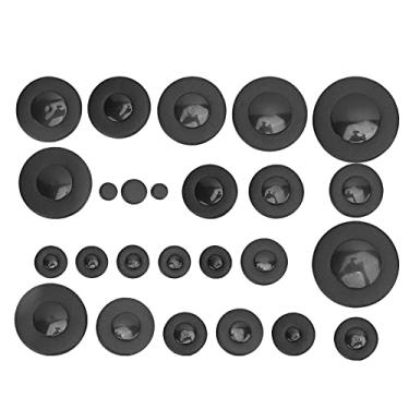 Imagem de LiebeWH 25 Peças Almofadas de Saxofone Pele de Carneiro Real Abs Alto Sax Acessórios para Jogadores de Saxofone Alto (Preto)