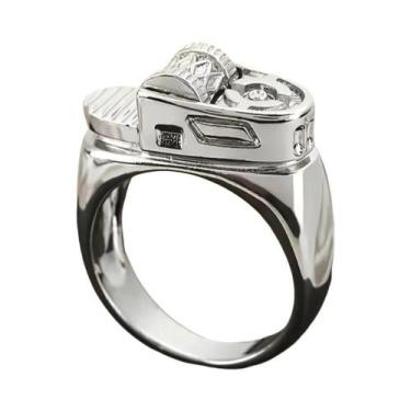 Imagem de Anel de cobre elegante e moderno, anel giratório com design mais leve 