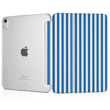 Imagem de MEEgoodo Capa para iPad Air 11 polegadas M3 (2025)/M2 (2024), capa para iPad Air 5ª/4ª geração 11 polegadas 2022 2020, capa para tablet com textura de seda e capa traseira transparente para PC