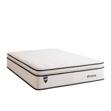 Imagem de Colchão Evoflex Evora Com Molas Ensacadas, Firmeza Média, Espuma D28, 