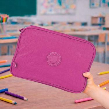 Imagem de Estojo Escolar Grande Jumbo Com Divisória Organizador Elastico Para Ca