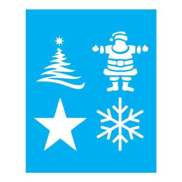 Imagem de Stencil Tamako Árvore De Natal Papai - 20X25Cm - Ref B726