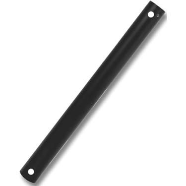 Imagem de Haste de extensão de ventilador de teto de 40,6 cm, diâmetro externo de 2,5 cm de diâmetro fosco para ventilador de teto (sem roscas) com fios de 5 x 18-AWG, suporte de ventilador adequado para ampla