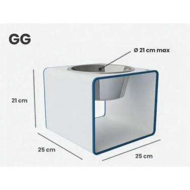 Imagem de Suporte Ergonomico Para Comedouro Pets - Hyper3d, Pequeno