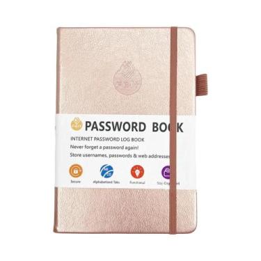 Imagem de Caderno De Senhas Com Abas Alfabéticas, Organizador De Endereços De In