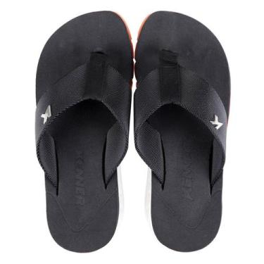 Imagem de Chinelo Kenner Rakka Masculino, Laranja, Branco, 34/35