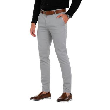 Imagem de Calça Esporte Fino Masculina Alfaiataria Slim Sarja Com Elastano Medson -Masculino